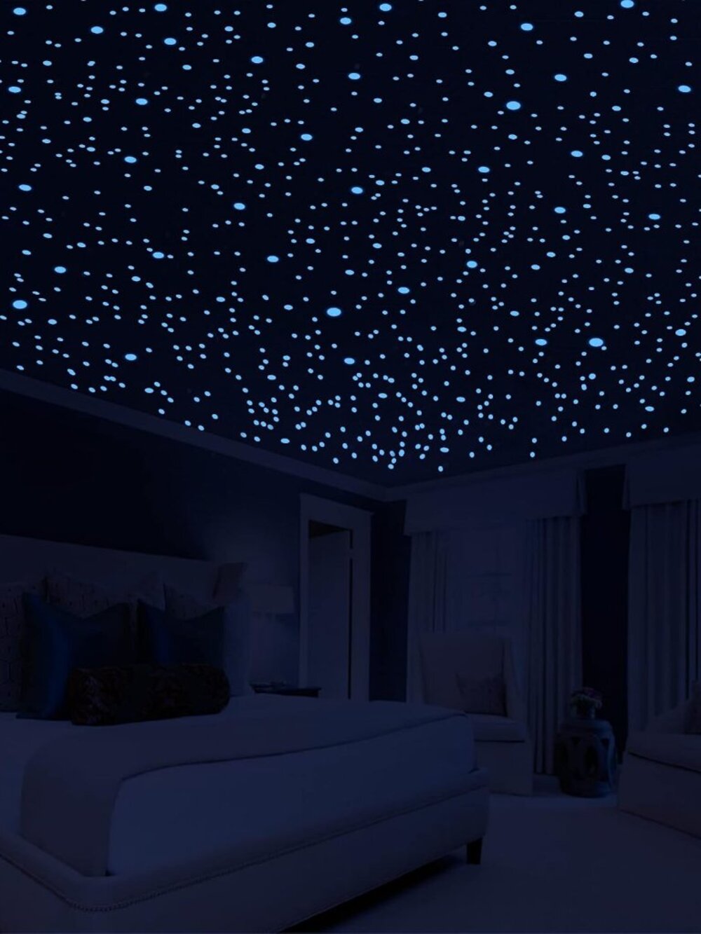 808Pcs Glow in the Dark Stars for Celing Glow Wall Decals Decor Stickers